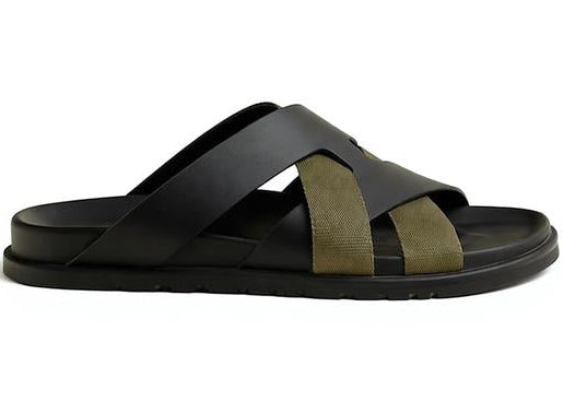 Hermès Kazimir Black & Tundra Green Sandal – Men’s Edition