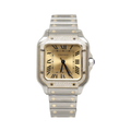 Cartier Santos de Two-Tone Yellow Dial Watch – Yellow & Dial
