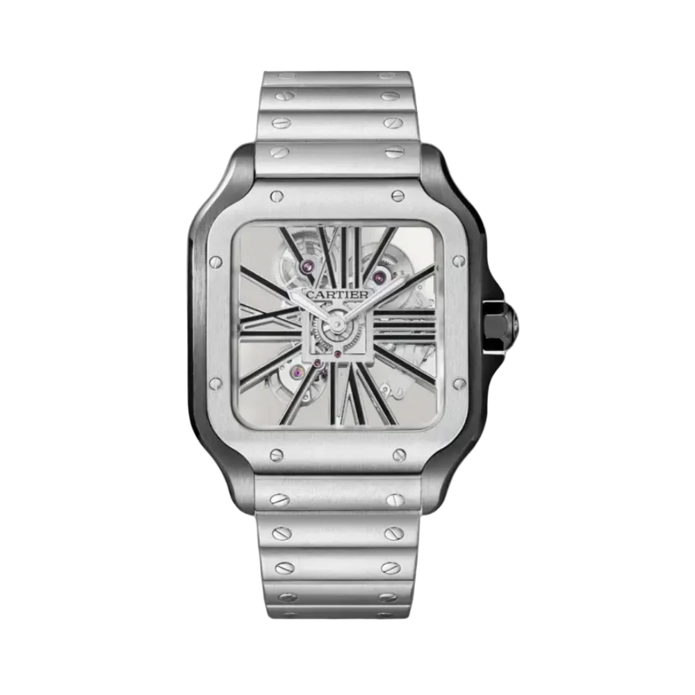 Cartier Santos de Diamond Silver Watch – Silver & Diamond