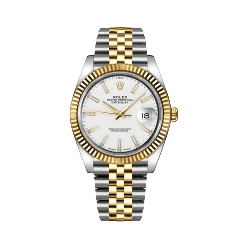 Rolex Datejust 41 White Dial Watch – White & Dial