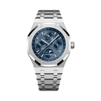 Audemars Piguet Royal Oak Perpetual Calendar Silver Blue Dial Watch