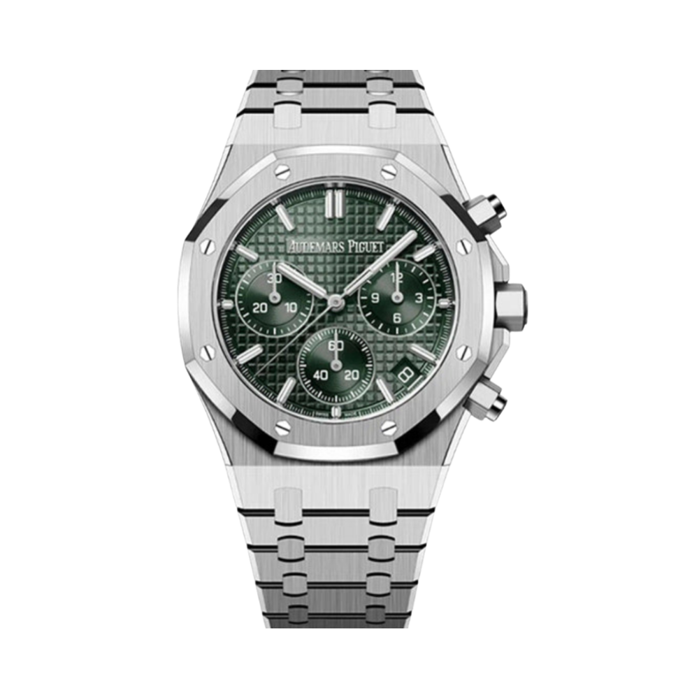 Audemars Piguet Royal Oak Selfwinding Chronograph Stainless Steel Khaki Green Dial Watch