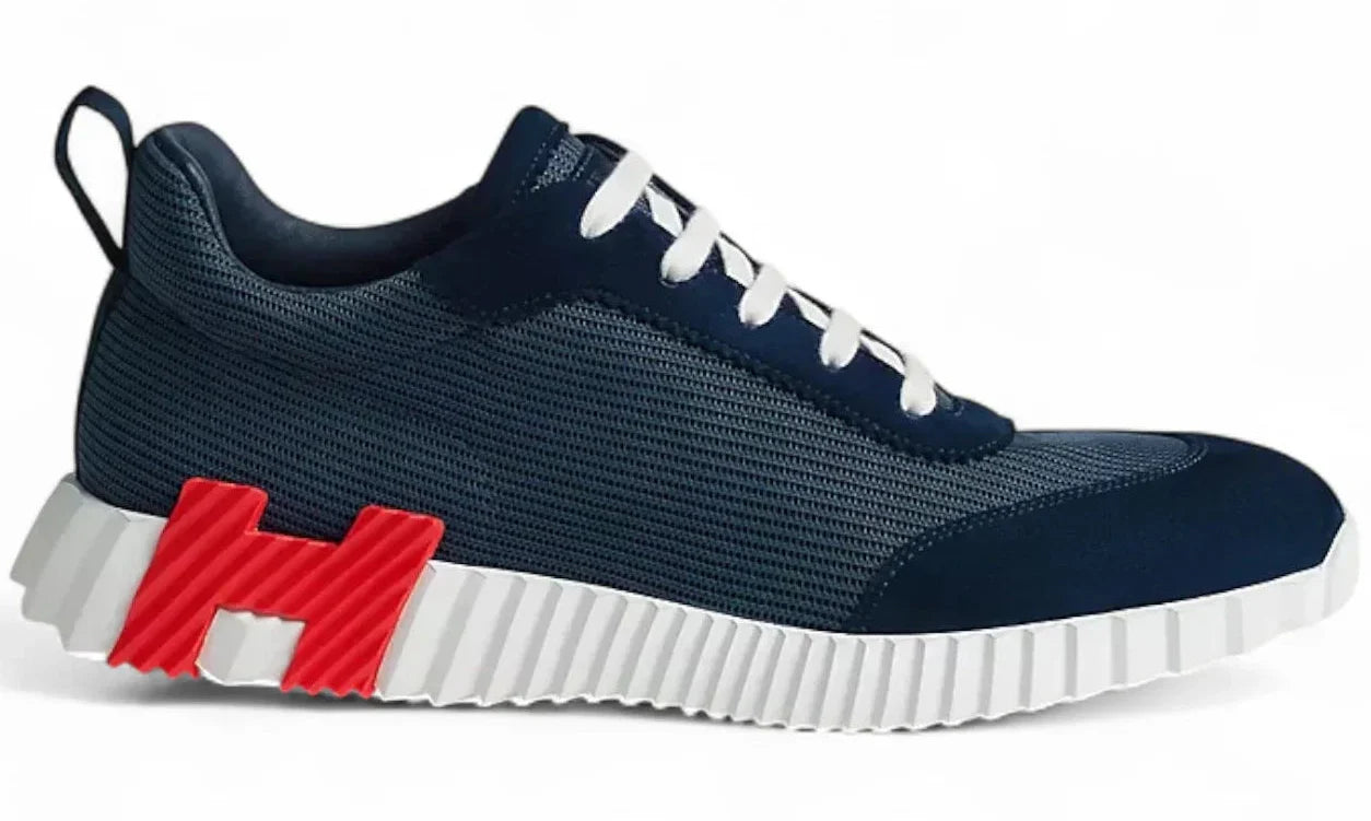 Hermès Bouncing Navy Blue Sneaker – Men’s Edition