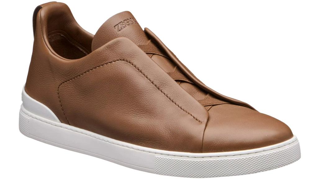 Zegna Triple Stitch Beige Sneaker – Men’s Edition
