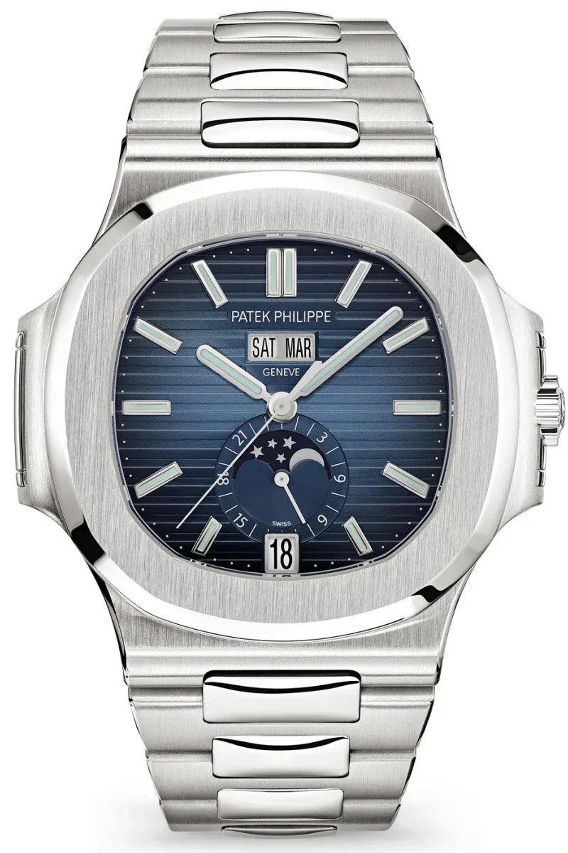 Patek Philippe Nautilus Annual Calendar, Blue Dial Watch – Blue & Dial