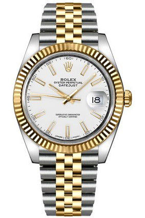 Rolex Datejust 41 White Dial Watch – White & Dial