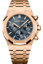 Audemars Piguet Royal Oak Selfwinding Chronograph Stainless Gold Steel Black Dial 50th 26240or 1320or 01 Watch