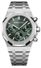 Audemars Piguet Royal Oak Selfwinding Chronograph Stainless Steel Khaki Green Dial Watch