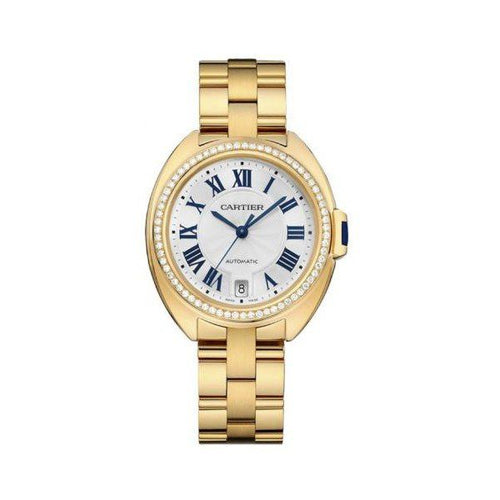 Cartier Clé de 18kt Yellow Gold 35mm Watch – Gold & Yellow