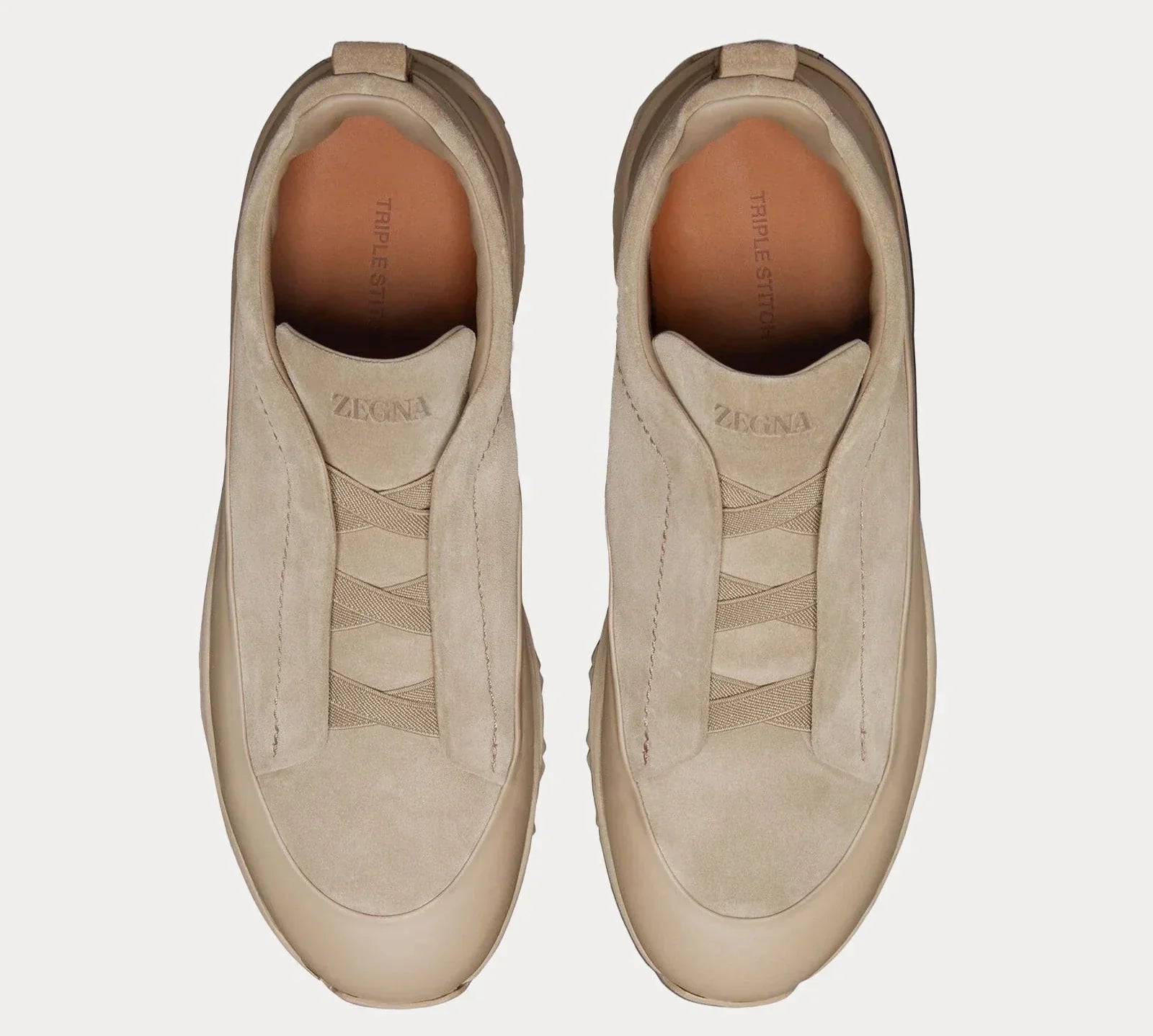 Zegna Triple Stitch Light Taupe Sneaker – Men’s Edition