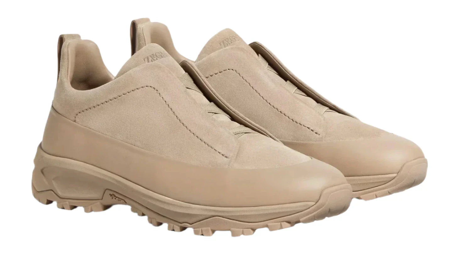 Zegna Triple Stitch Light Taupe Sneaker – Men’s Edition